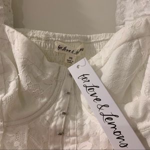 For love and lemons long sleeve lace blouse